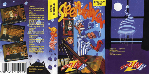 Sleepwalker box art for ZX Spectrum